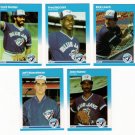 1987 Fleer Update Toronto Blue Jays Team-5 Cards