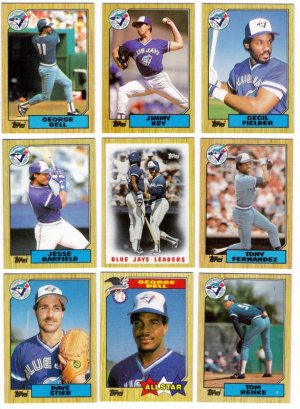 1987 Topps Toronto Blue Jays Team Set-29 Cards