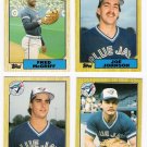 1987 Topps Traded Toronto Blue Jays Team Set-4 Cards