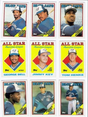1988 Topps Toronto Blue Jays Team Set-32 Cards