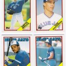 1988 Topps Traded Toronto Blue Jays Team Set-4 Cards