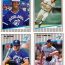 1989 Fleer Update Toronto Blue Jays Team-4 Cards