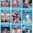 1990 Donruss Best of A.L. Toronto Blue Jays-10 Cards