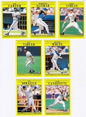 1991 Fleer Update Toronto Blue Jays-7 Cards