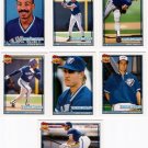 1991 Topps Traded Toronto Blue Jays Team Set-7 Cards