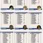 1984 Fleer Unmarked Checklist Set-14 Cards