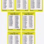 1991 Fleer Unmarked Checklist Set-7 Cards