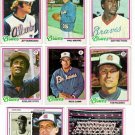 1978 Topps Atlanta Braves Team Set-25 Cards, Niekro, Mathews, Cox