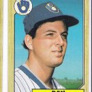 Lot of (64) 1987 Topps Dan Plesac Rookie Cards-Card #279  