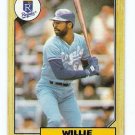 Lot of (63) 1987 Topps Willie Wilson Baseball Cards-Card #783