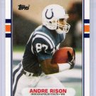 1989 Topps Traded Andre Rison Rookie, Card #102T