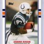 1989 Topps Traded Andre Rison Rookie, Card #102T