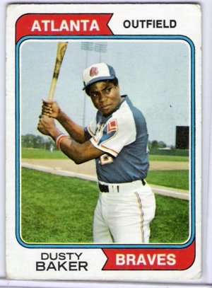 1974 Topps Dusty Baker, Card #320