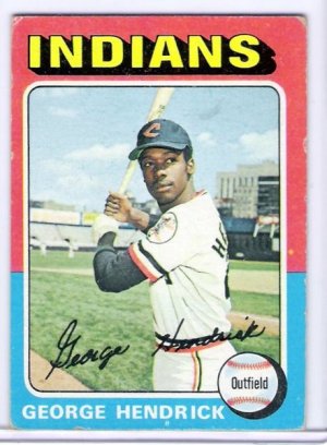 1975 Topps George Hendrick, Card #109