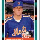 1988 Donruss The Rookies Mackey Sasser, Card #51