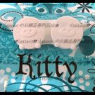 White Piggy Contact Lens Lenses Case