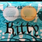 Clear Orange Contact Lens Lenses Case