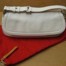 Ellen Tracy white leather shoulder handbag Pre-owned