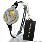 NEW VALENTINO Ladies Watch Swiss Quartz Movement in Solid Black Leather & Stainless steel $700