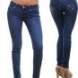 FAB SKINNY ANKLE JEANS WITH RHINESTONES