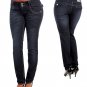Skinny Blue Jeans with Double Button