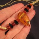 Natural Polish Amber Carnelian Jasper stone necklace Thailand jewelry art Natural Polish Amber Carnelian Jasper stone necklace Thailand jewelry art