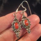 925 Silver Himalayan mountain coral earrings Nepal A 925 Silver Himalayan mountain coral earrings Nepal A