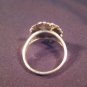 925 Silver Marcasite Pyrite crystal ring size 8.5 A