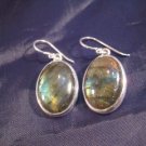 925 Silver Labradorite mineral stone earrings A 925 Silver Labradorite mineral stone earrings A