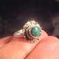 925 Silver Tibetan Turquoise Ring Nepal Size 7.75 A