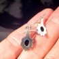925 Silver Lapis Lazul Lazuli stone earrings Nepal A