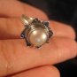 925 Silver Fresh Water Pearl Ring Nepal size 5.5. A
