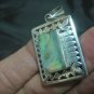 925 Silver Abalone shell pendant Nepal Jewelry Art    A