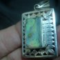 925 Silver Abalone shell pendant Nepal Jewelry Art    A