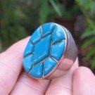 925 Silver Arizona Turquoise Ring Jewelry Size 7.75 8 A 925 Silver Arizona Turquoise Ring Jewelry Size 7.75 8 A