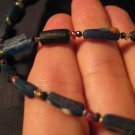 Ocean blue Roman Glass Antique bead necklace 1700 yrs A Ocean blue Roman Glass Antique bead necklace 1700 yrs A