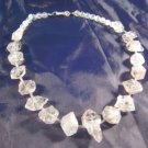 925 Silver Quartzite Quartz crystal stone Necklace A 925 Silver Quartzite Quartz crystal stone Necklace A