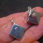 925 Silver Shiva eye sea shell earrings Nepal A