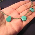 Natural Tibetan Turquoise crystal Necklace A Natural Tibetan Turquoise crystal Necklace A