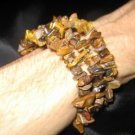 Tiger Eye Chip bead bracelet natural stone jewelry A Tiger Eye Chip bead bracelet natural stone jewelry A