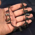925 Silver Green Tourmaline chunk necklace Afghanistan A