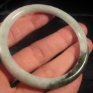 Natural White and Green Jade stone mineral Bangle A