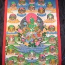 Large Green Tara Buddha Thangka Tanka Painting Nepal A