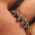 925 Sterling Silver Skull many skulls ring jewlery art AA 925 Sterling Silver Skull many skulls ring jewlery art AA