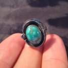 925 Silver Tibetan Turquoise crystal stone Ring jewelry art Size 3.25 925 Silver Tibetan Turquoise crystal stone Ring jewelry art Size 3.25