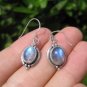 925 Silver Moonstone pair Earrings Earring jewelry Nepal himalayan art A4