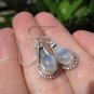 925 Silver Moonstone pair Earrings Earring jewelry Nepal himalayan art A6