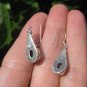 925 Silver Moonstone pair Earrings Earring jewelry Nepal himalayan art A6