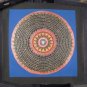Small Pure Silver Conch Shell Thangka Thanka Mandala Painting Nepal Art