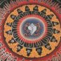 Small Pure Silver Conch Shell Thangka Thanka Mandala Painting Nepal Art